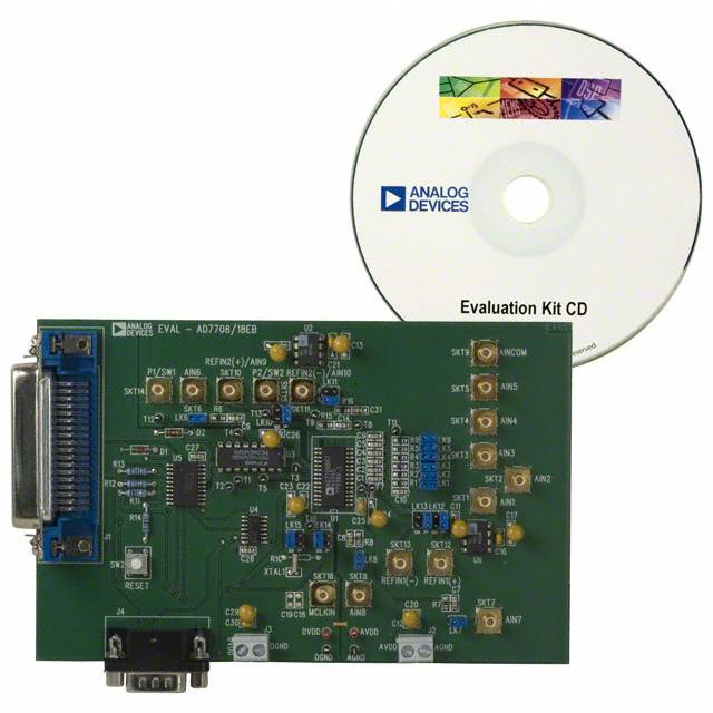 EVAL-AD7708EBZ Analog Devices Inc.  Cartes d'évaluation - Convertisseurs analogique-numérique (CAN)